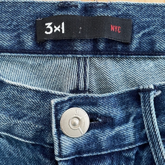 3x1 NYC Original Fringe Hem Lima Straight Denim Crop Jeans - Sz US 27 - Picture 9 of 14